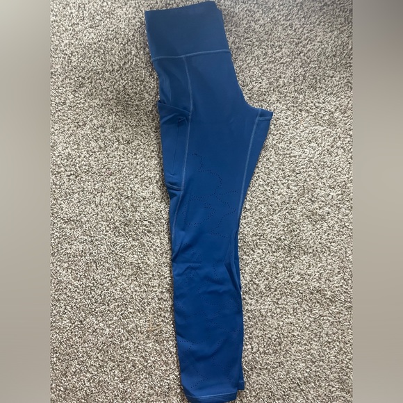ATHLETA ALL IN REACTION 7/8 TIGHT Medium Atlantis Blue - Picture 9 of 9